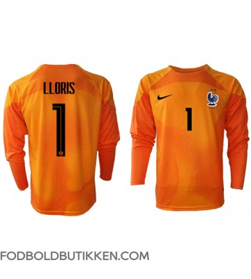 Frankrig Hugo Lloris #1 Målmand Hjemmebanetrøje VM 2022 Langærmet
